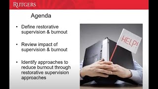 Foundational Community Supports: Supporting Your Supervisees Wellness (Part 2 of 3)