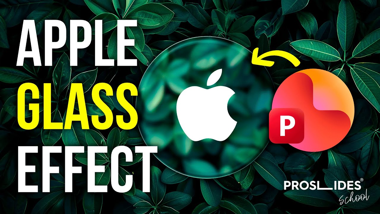 Как сделать Apple Glass эффект в PowerPoint за пять минут