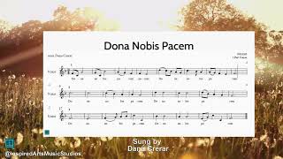 Dona Nobis Pacem - 3 part round - sung by Dana Crerar