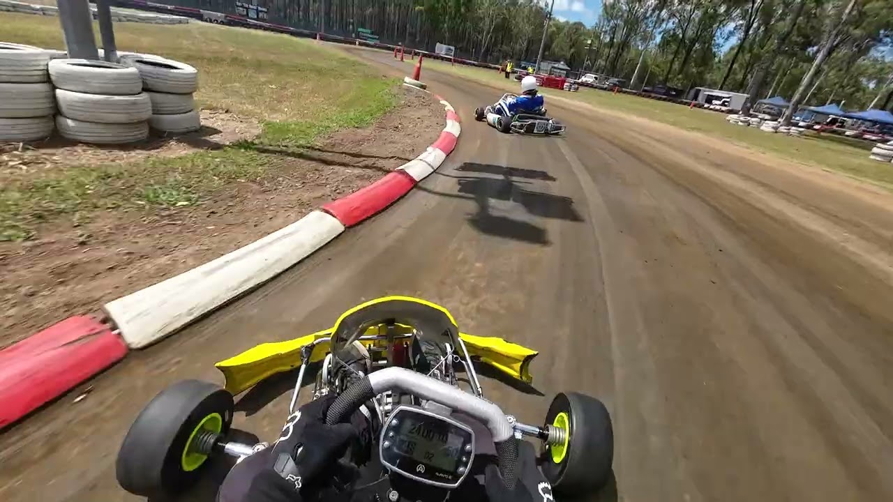 Round 2 Race 1 Ipswich City Dirt Karts ~~Motor finally let go~~
