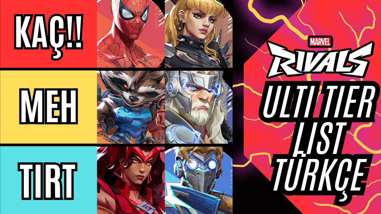 Marvel Rivals 1. Sezon Ulti Tier List Türkçe - YouTube