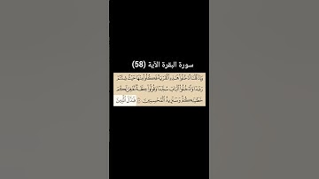 سورة البقرة الآية (58) |القارئ الشيخ : سعد الغامدي#سعدالغامدي #القران_نور_حياتي #القرآن_حياة