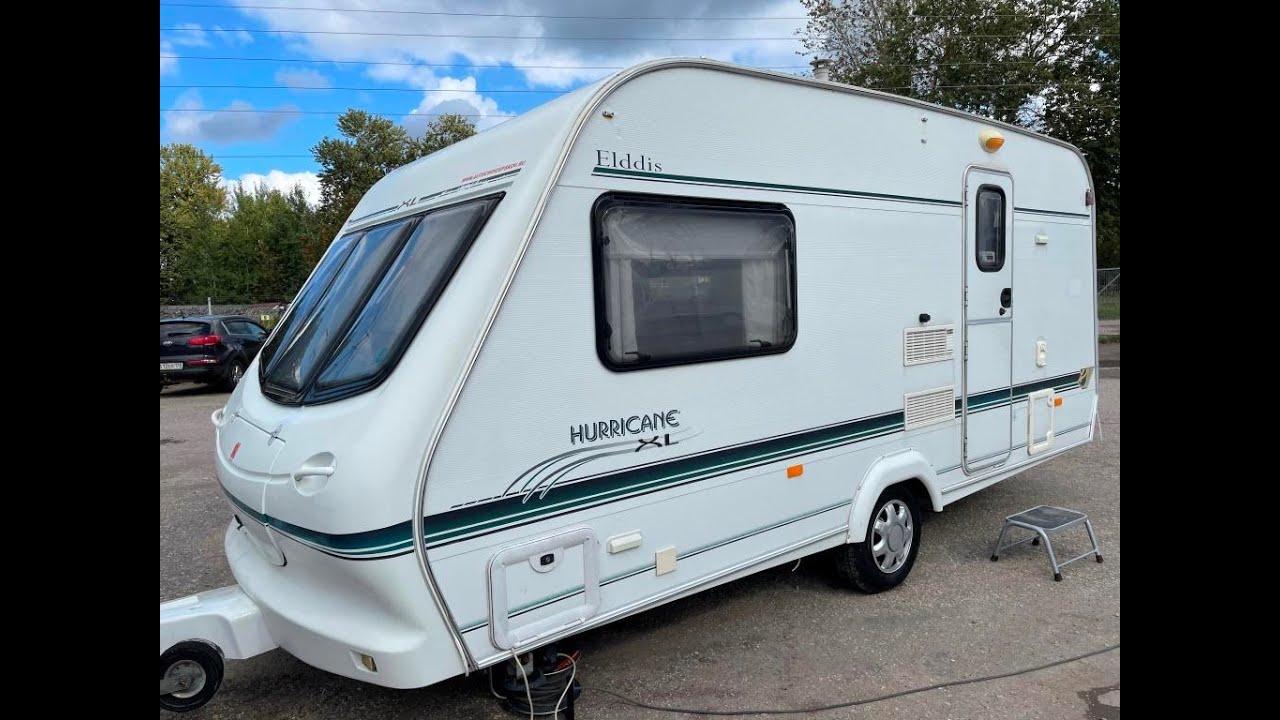 Обзор автодома,прицепа-дачи,дома на колёсах Elddis Hurricane XL 2001 год с раздельной душевой огонёк