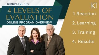 Kirkpatrick's Four Levels of Evaluation Online Program