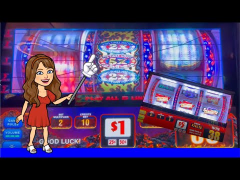 🔴$25 Triple Gold Slot Machine plus 2x5x2x Hotter Than Blazes!
