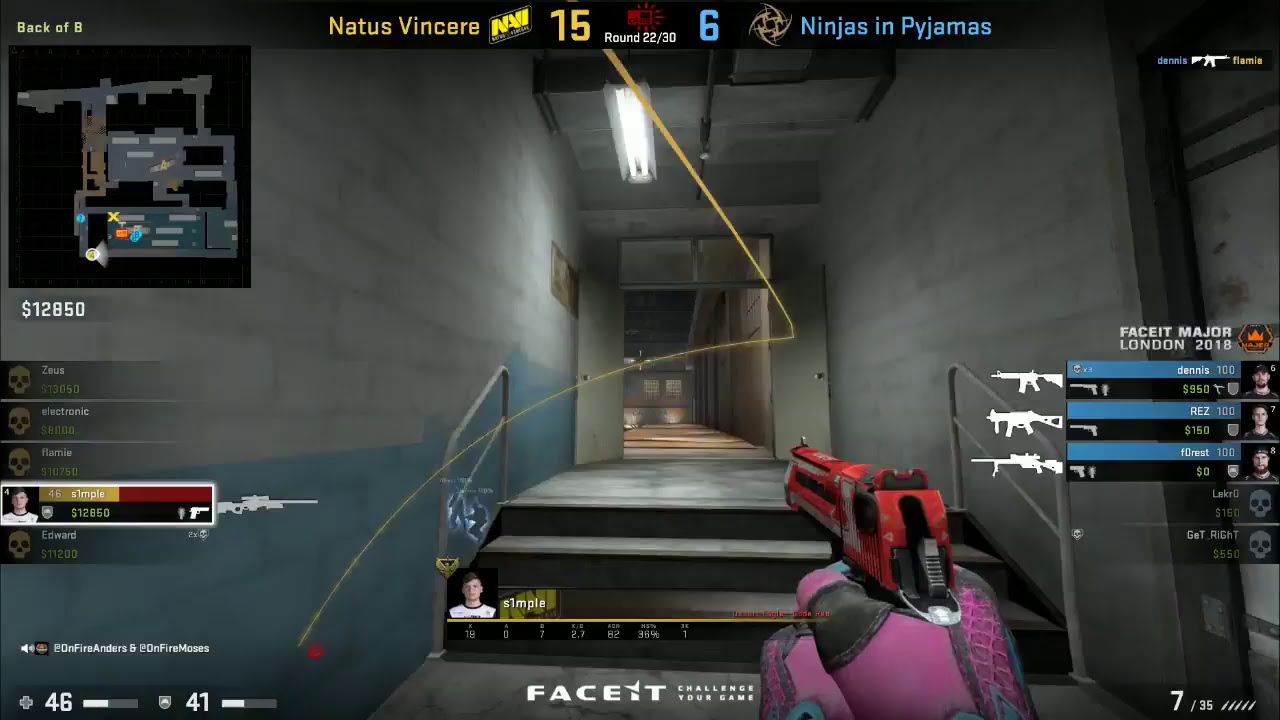 NIP VS NAVI FACEIT MAJOR LONDON 2018 MAP TRAIN