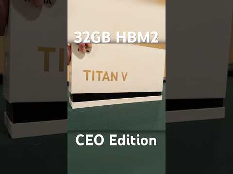 Nvidia's Rarest GPU! - Titan V CEO Edition #nvidia