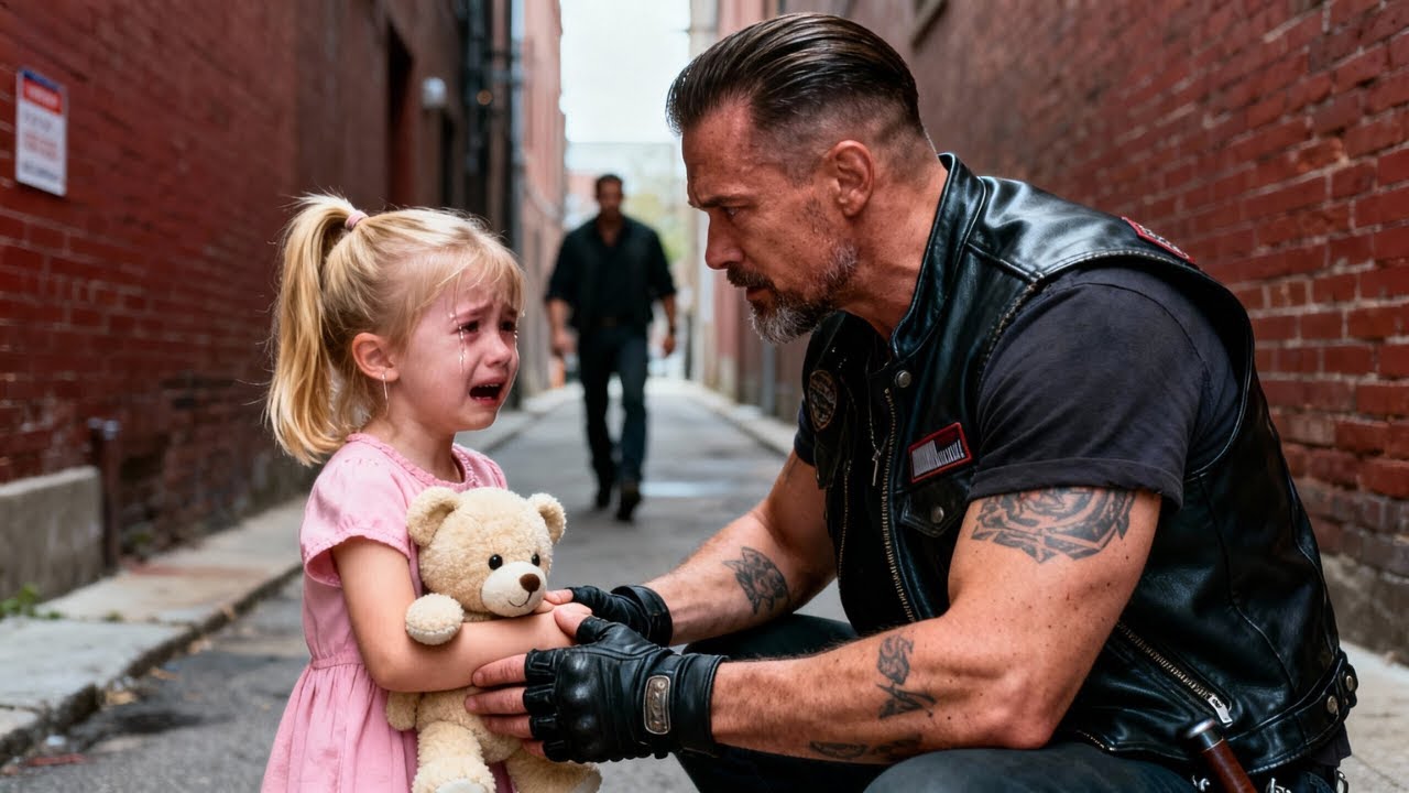 “Say you’re my father” — Little girl’s request changes the biker forever