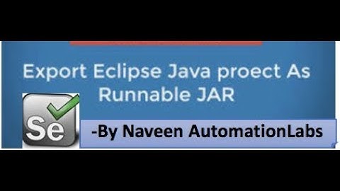 How to create Runnable JAR File from Selenium Project || Executable JAR file