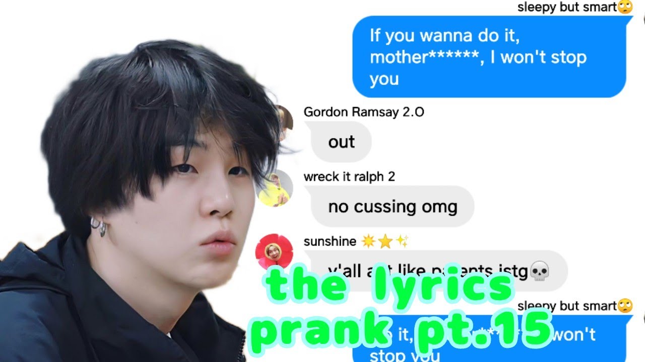 BTS Text-The lyrics prank pt.15(won't bite-Doja Cat)