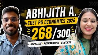 Abhijith A. | Topper's Talk | CUET PG ECONOMICS COACHING | MA ECONOMICS ENTRANCE | DSE IGIDR | JNU