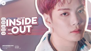 NU'EST - INSIDE OUT Line Distribution (Color Coded)