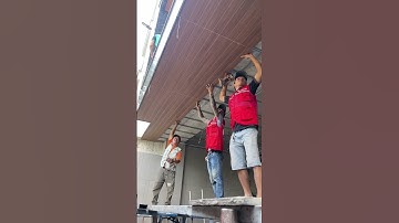 Trang trí trần ban công với gỗ nhựa ASA | Hướng dẫn thi công