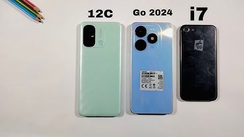 Redmi 12c Vs Tecno Sprak Go 2024 Vs iPhone 7 Speed test And Comparison