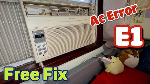 AC error E1 Quick FIX SHARP Model AF s60FX reset Filter clean