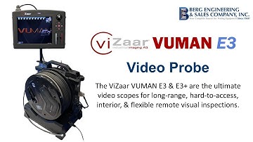 NEW ViZaar VUMAN E3 Flexible Video Probe for long-range, remote visual inspections!