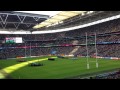 "Ireland's Call" being sung by record breaking crowd at Wembley before Ireland v Romania RWC 2015
