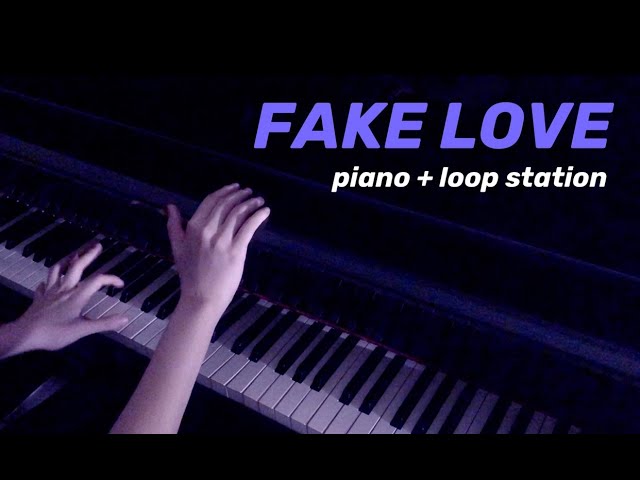 BTS (방탄소년단) - FAKE LOVE - Piano Cover with Looping class=