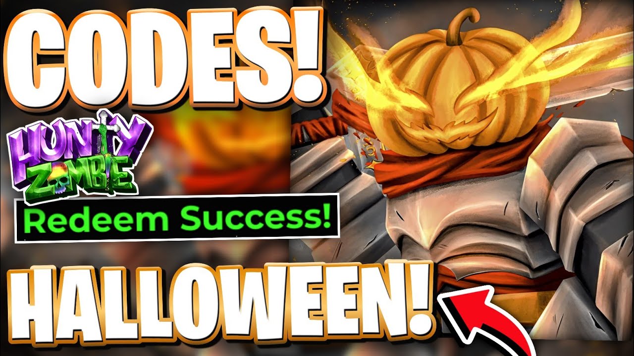 🎃*HALLOWEEN* All NEW HALLOWEEN UPDATE 8 CODES FOR HUNTY ZOMBIE! ROBLOX ...