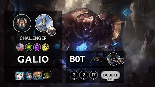 Galio Bot vs Caitlyn - NA Challenger Patch 10.18