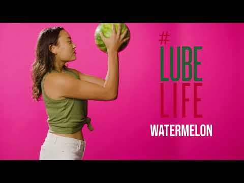 #LubeLife Water Based Watermelon Flavored Lubricant, 8 Ounce Sex Lube for Men, Women and Couples (watermelon) 8 fl oz