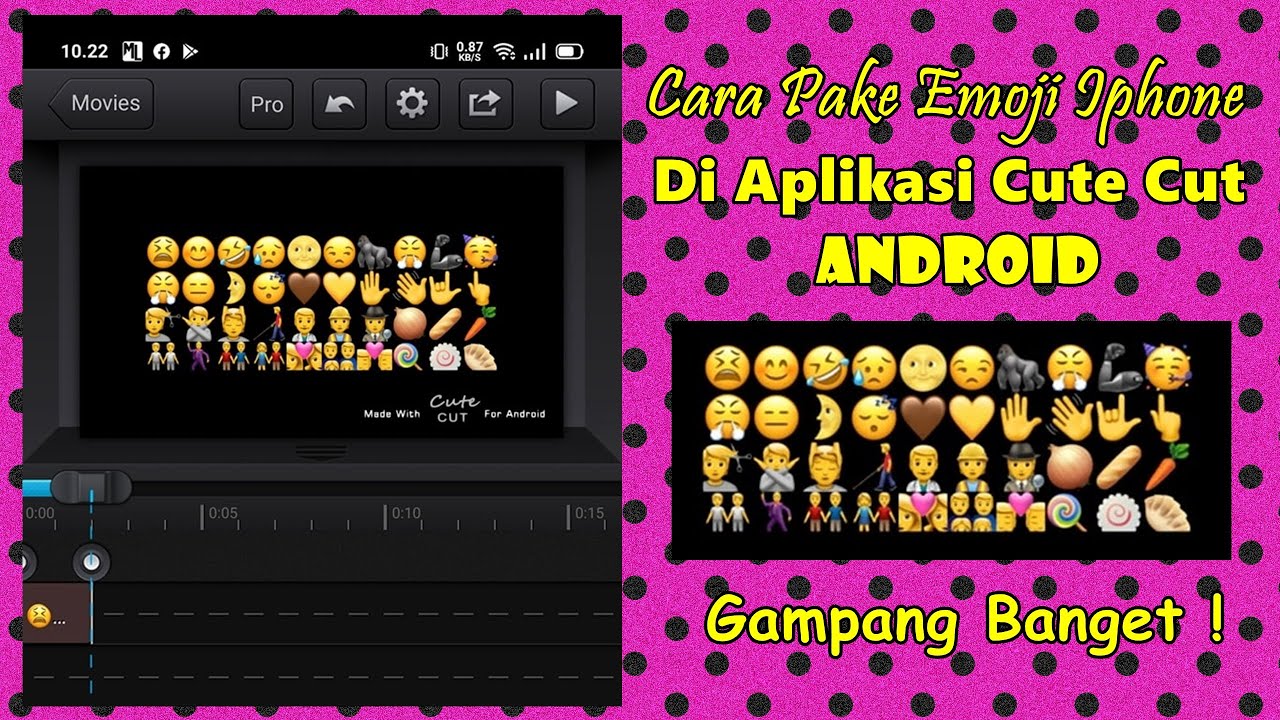  Cara  Menggunakan  Emoji  Iphone  Di Aplikasi Cute Cut CCP 