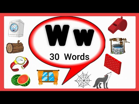 Words That Start With W For Kids