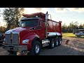 2021 Kenworth T880 Dump Truck Tailgate Spreading (Fail)!!!!