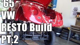 Classic VW BuGs 1965 Ruby Red Beetle Build A BuG Sedan Part 2