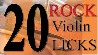 20 rock violin licks