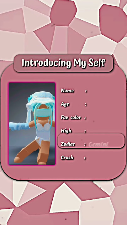 My name my age my favorite color