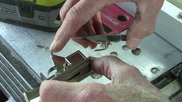 Pocket door hardware reversing the lock  to slide and lock the opposite direction, easy to reverse