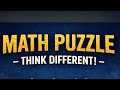 math puzzle think different