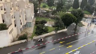 Lluvia en día de elecciones de Jerusalén