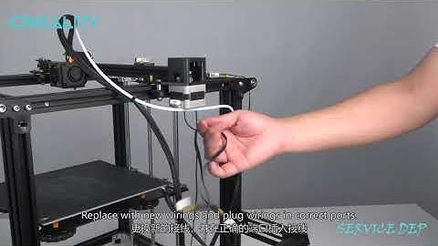 Service tutorial Ender 5 Pro X&E axis motor wirings replacement