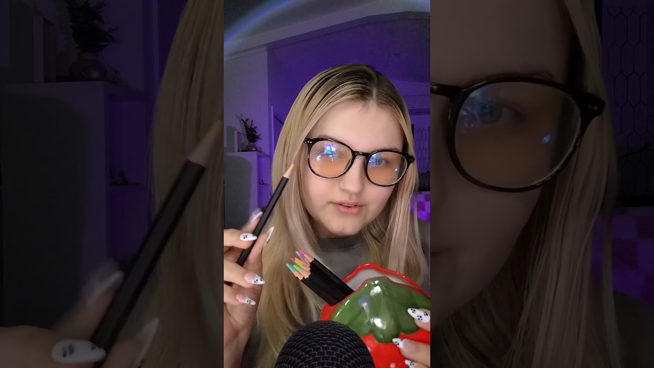 ASMR | Drawing On YOUR 🫵 Face 😊✏️ #asmr #visualtingle #asmrsounds #asmrvideo #pov #drawing #relax