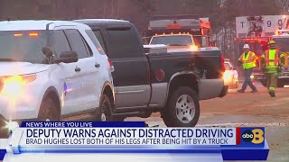 Powhatan deputy recounts 17-car pileup to raise awareness of distracted driving