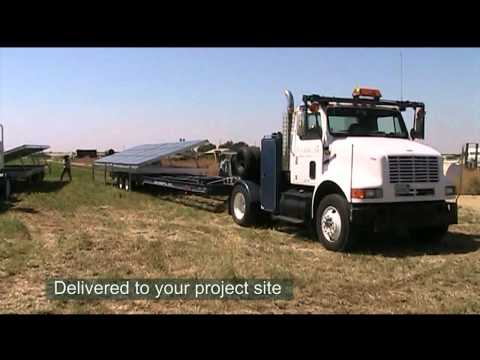 SunPods Solar Systems - Complete, factory-built solar arrays delivered to the project site