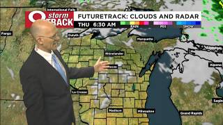 Stray showers today, then nice late in the work week