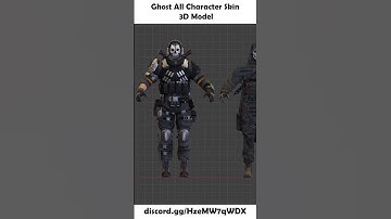 Call of Duty Ghost All Character Skin 3D Model | Call of Duty Mobile 3d Models #Shorts #codm