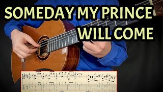 SOMEDAY MY PRINCE WILL COME / Fingerstyle Classical Guitar Cover