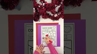 Valentines Day coloring pages for kids #colorbynumber #valentinesday #coloringpages #kidslearning