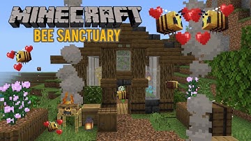 Minecraft: How To Build A Simple Bee Sanctuary  [Minecraft 1.18 Tutorial]
