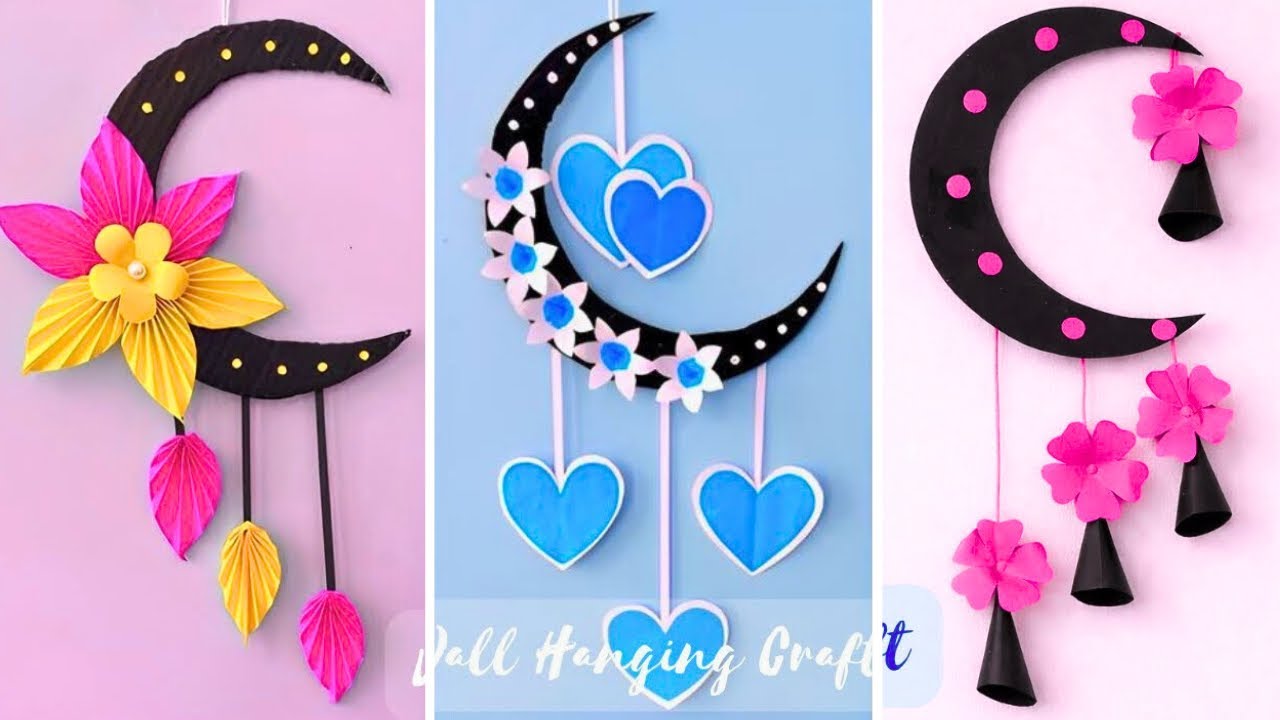 3 уникальных настенных украшения из цветов / Быстрая поделка из бумаги для украшения дома. Просто...