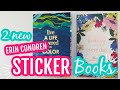 2 New Erin Condren Sticker Books - Layers and Flower Power