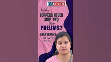 Why Toppers Never Skip PYQs Before Prelims?