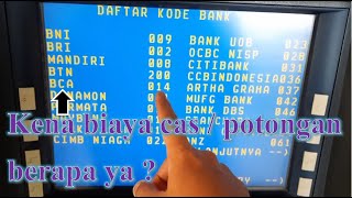 cara transfer uang dari ATM BNI ke BCA | berapa potongan biayanya ?