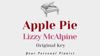 Video thumbnail of "Apple Pie - Lizzy McAlpine (Piano Karaoke) - Instrumental Cover with Lyrics"