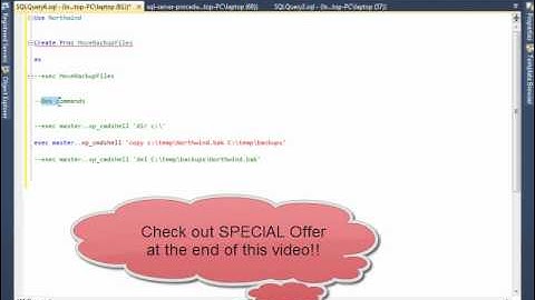 How to create SQL Stored Procs - Microsoft SQL Server stored procedures
