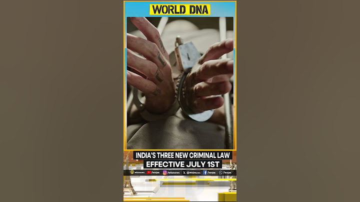 India's three new criminal law effective July 1st | World DNA | WION